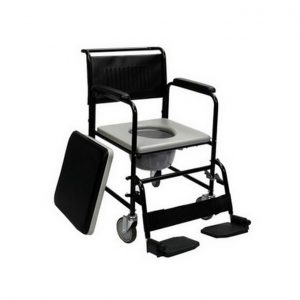 Commode chair with padded seat