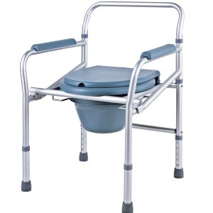 Foldable commode seat