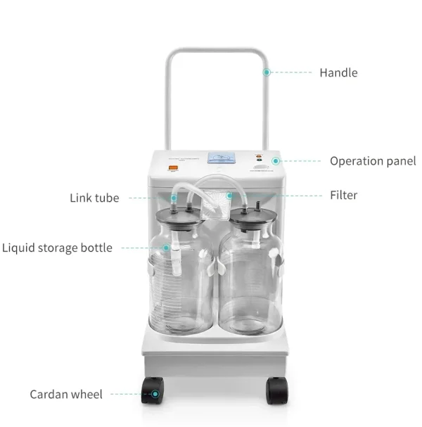 Suction machine two bottle - Image 2