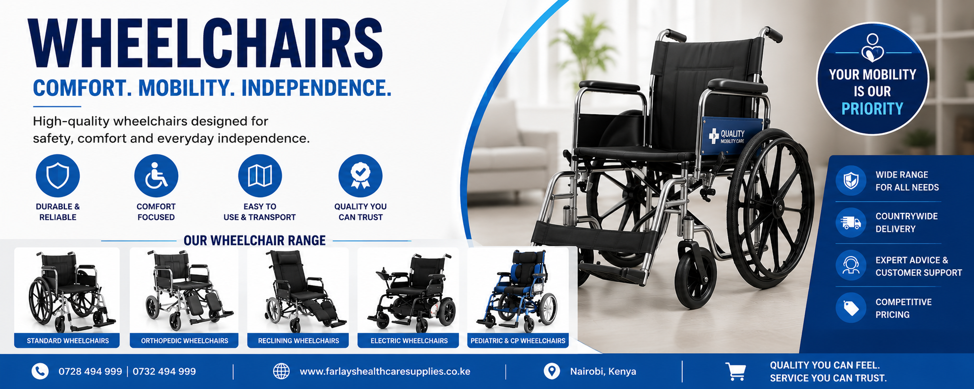 Quality Wheelchairs in Kenya